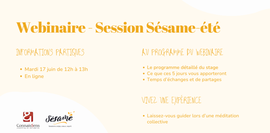 Invitation à un webinaire suivi d’une méditation digitale guidée